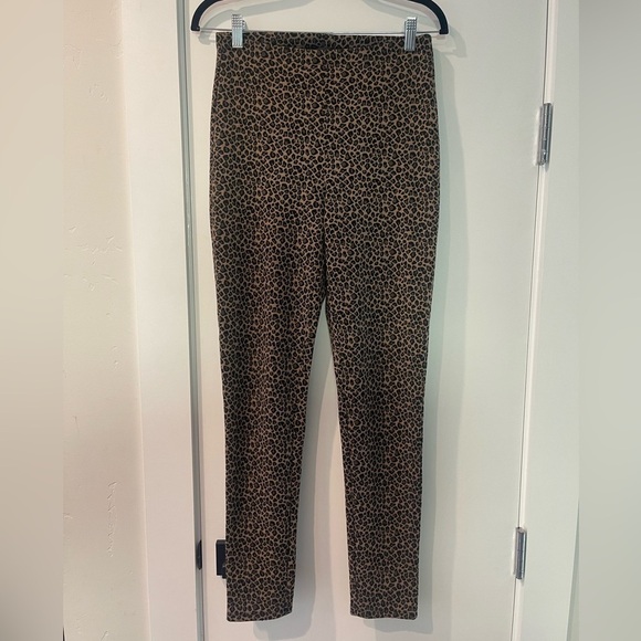 Express Leopard Print High-Waisted Leggings Size S/P GUC - Picture 2 of 5